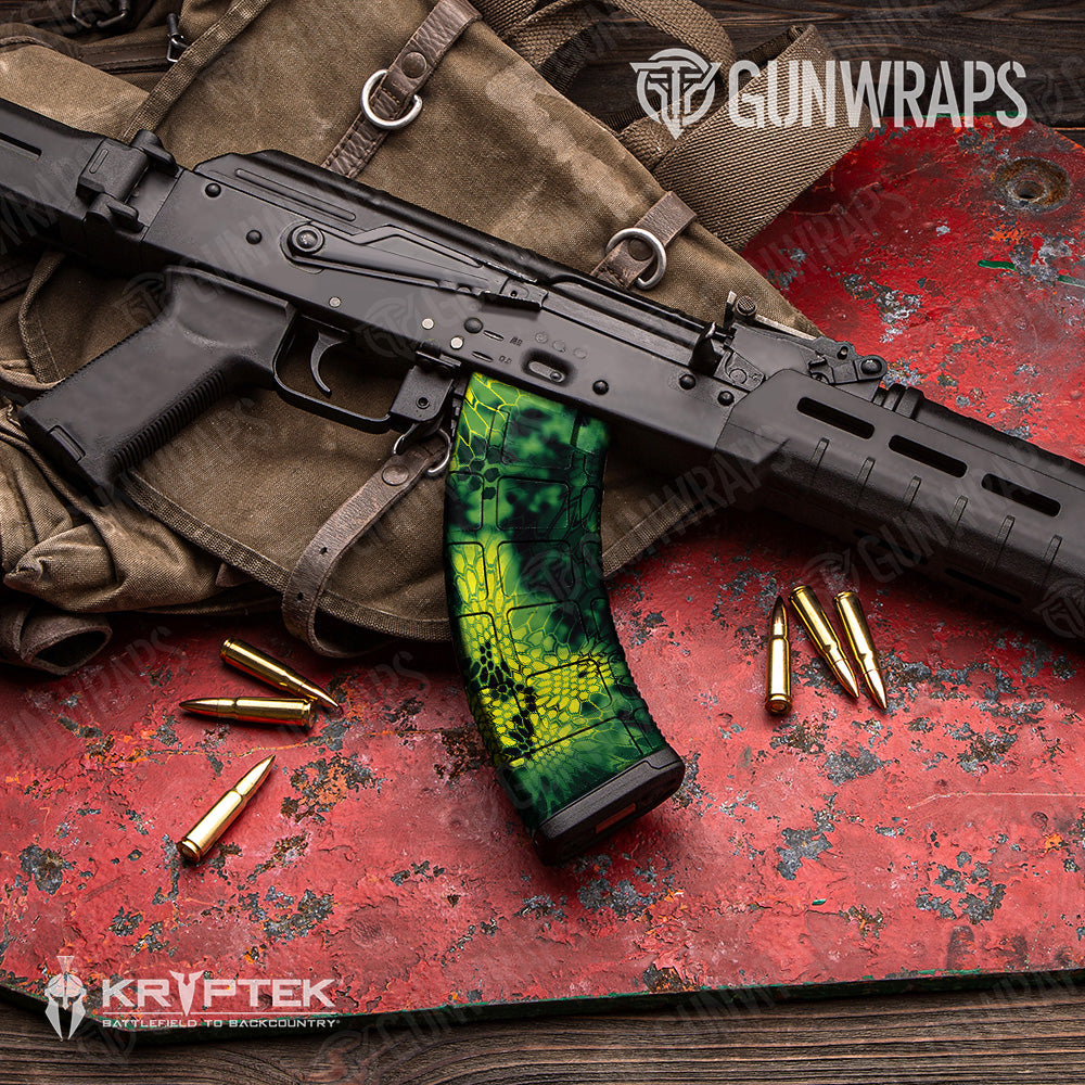 AK 47 Mag Kryptek Toxic Waste Camo Gun Skin Vinyl Wrap