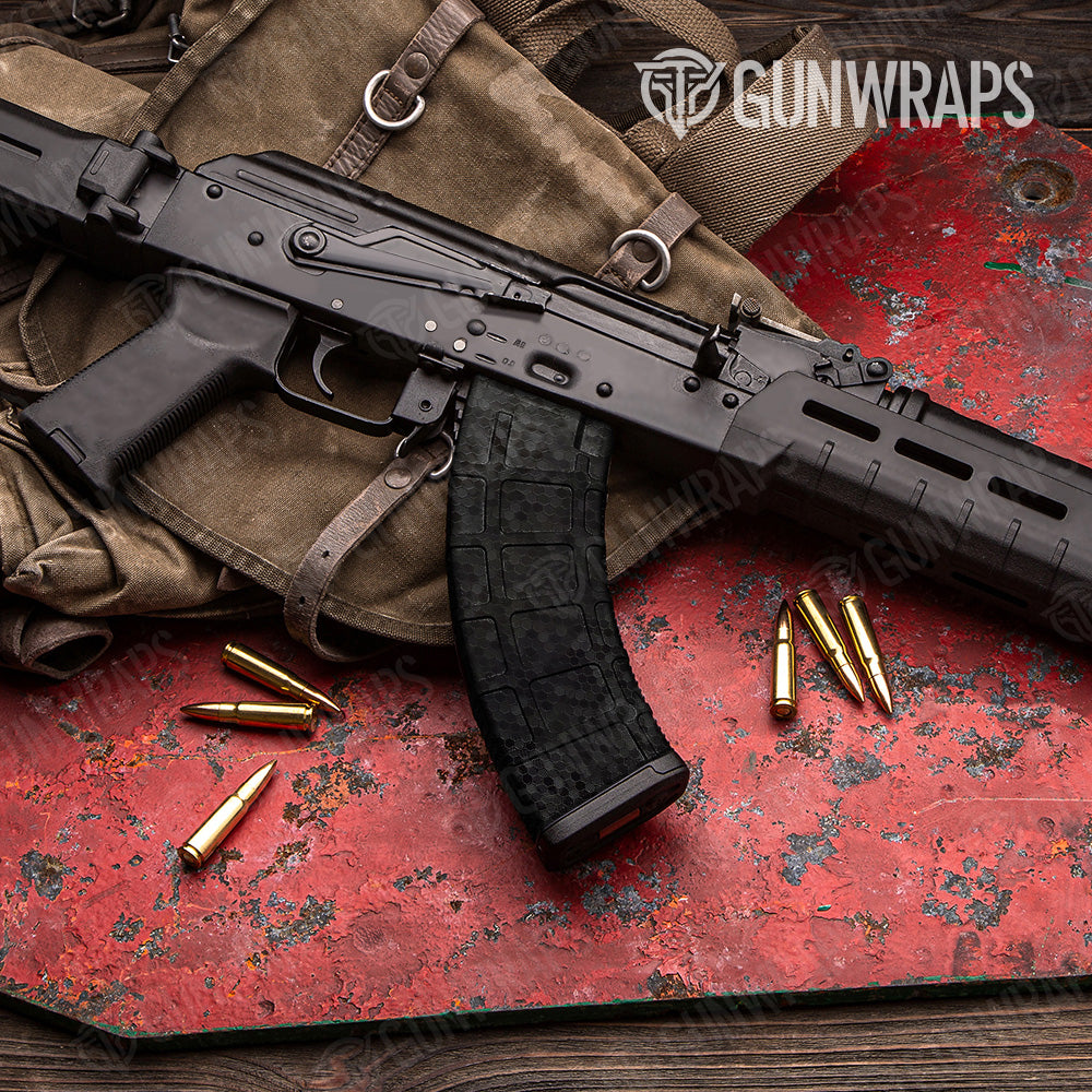 AK 47 Mag Honeycomb Black Gun Skin Vinyl Wrap Sale