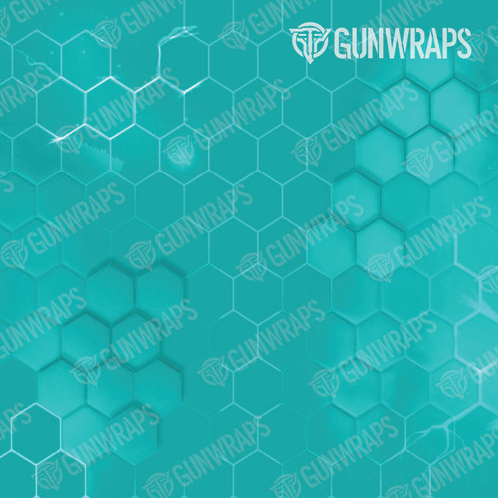 AK 47 Mag Hex Electric Tiffany Blue Gun Skin Vinyl Wrap