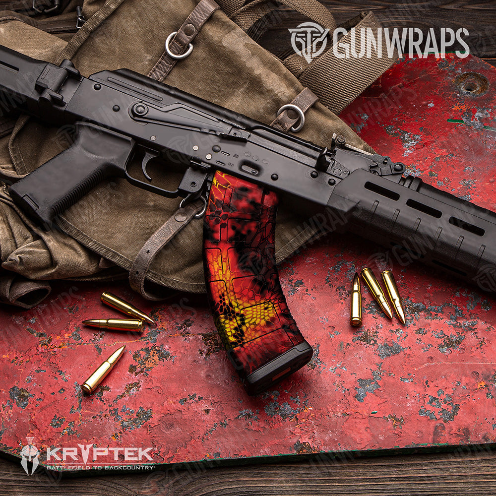 AK 47 Mag Kryptek Lava Camo Gun Skin Vinyl Wrap Online Hot Sale