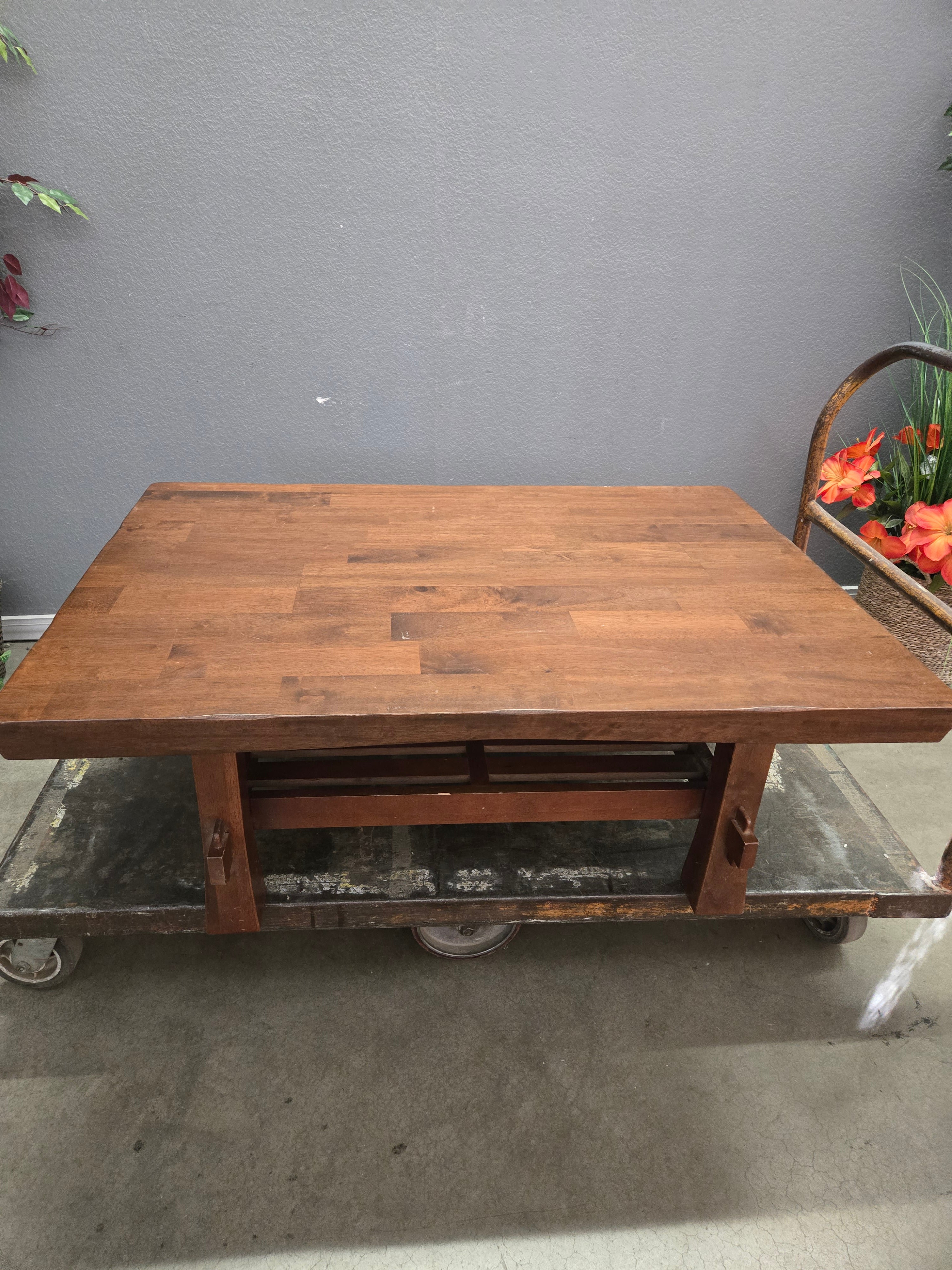 80515 Rustic Wooden Coffee Table
