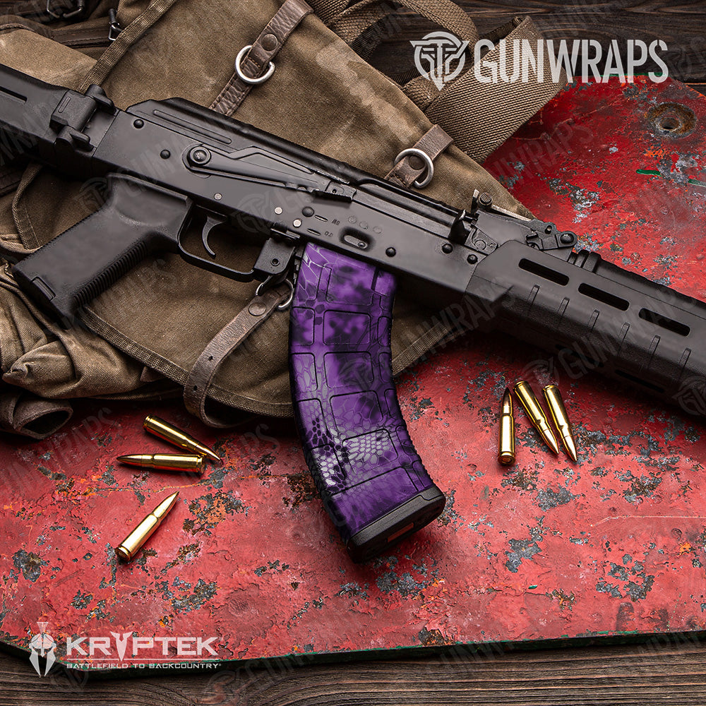 AK 47 Mag Kryptek Amethyst Camo Gun Skin Vinyl Wrap