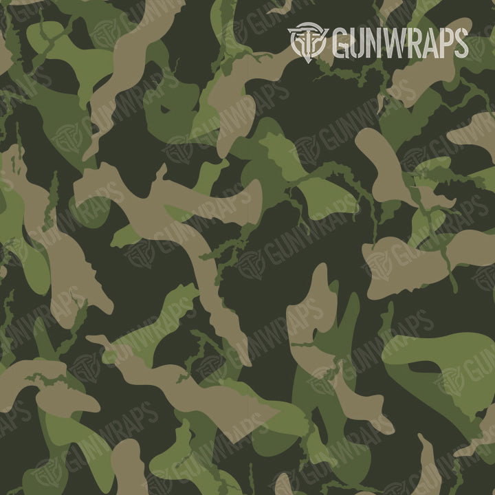 AK 47 Mag Ragged Army Green Camo Gun Skin Vinyl Wrap