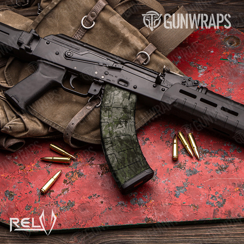 AK 47 Mag RELV Tunnel Rat Camo Gun Skin Vinyl Wrap Film
