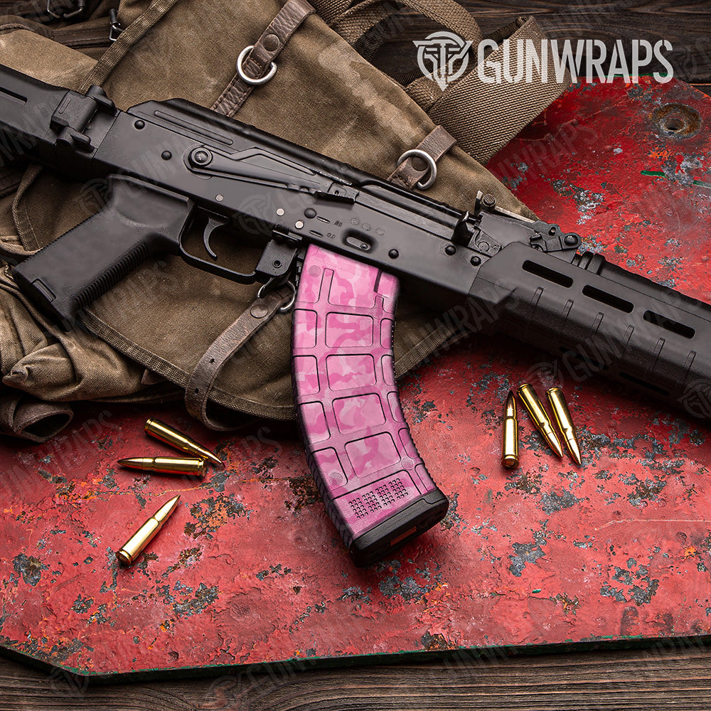 AK 47 Mag Ragged Elite Pink Camo Gun Skin Vinyl Wrap Online Hot Sale