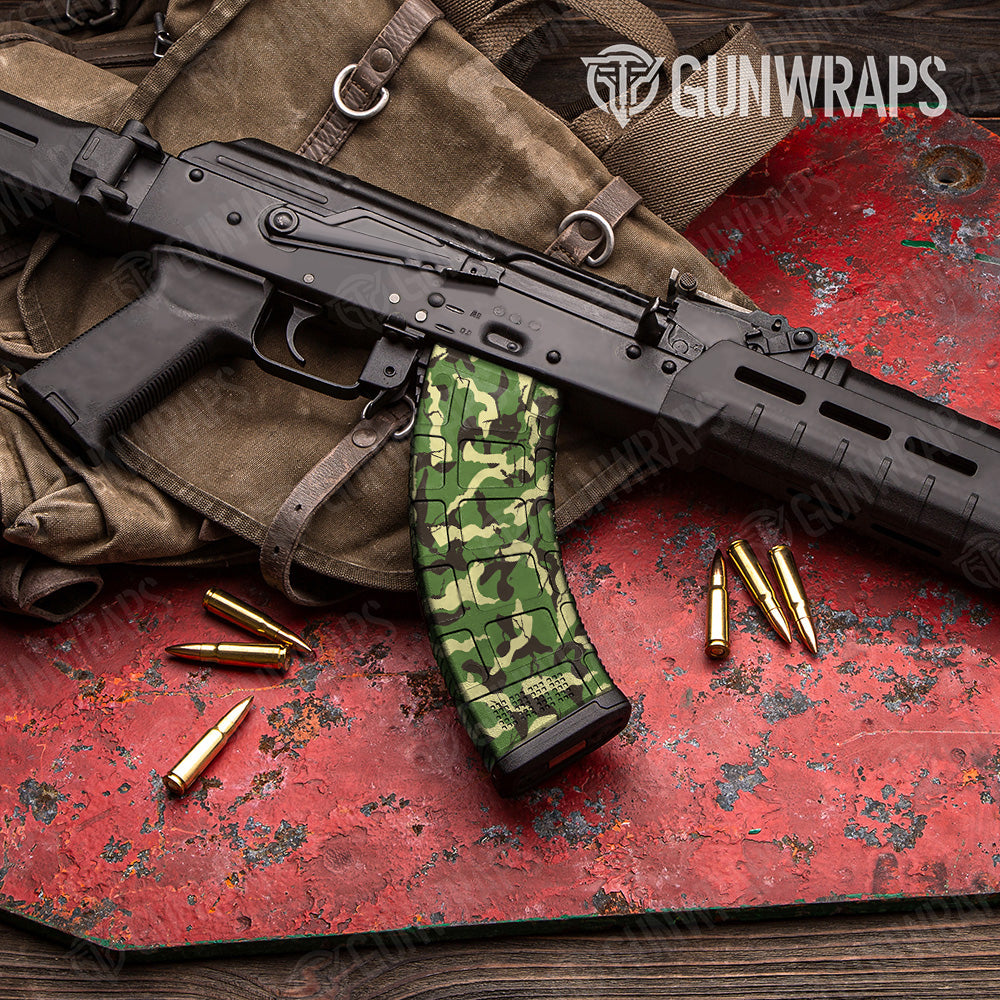AK 47 Mag Ragged Jungle Camo Gun Skin Vinyl Wrap Hot on Sale