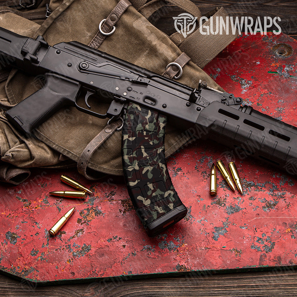 AK 47 Mag Ragged Militant Blood Camo Gun Skin Vinyl Wrap