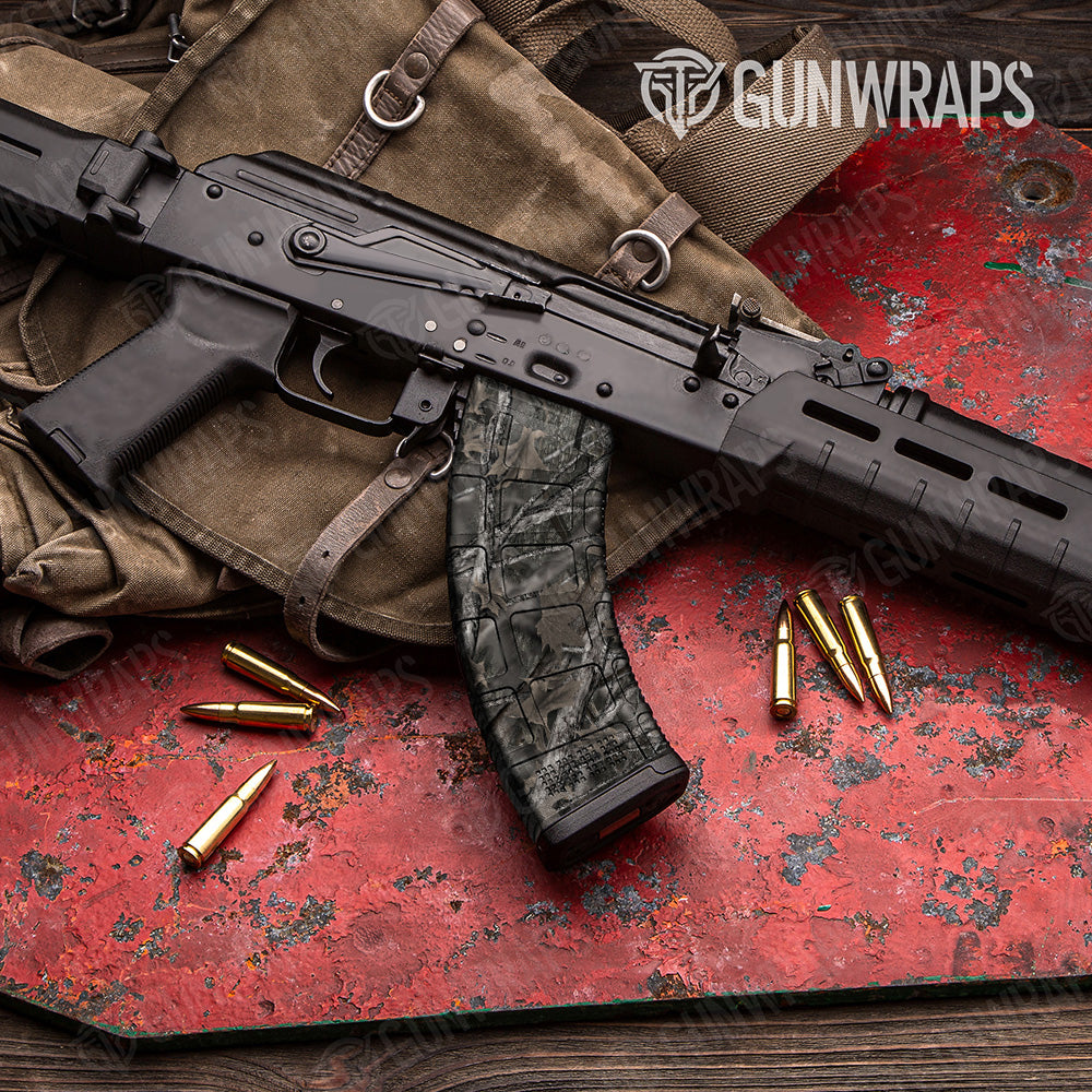 AK 47 Mag Nature Woodland Camo Gun Skin Vinyl Wrap Fashion