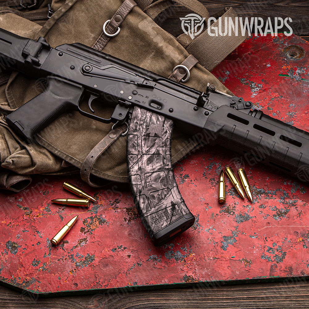 AK 47 Mag Nature Vintage Woodland Camo Gun Skin Vinyl Wrap on Sale