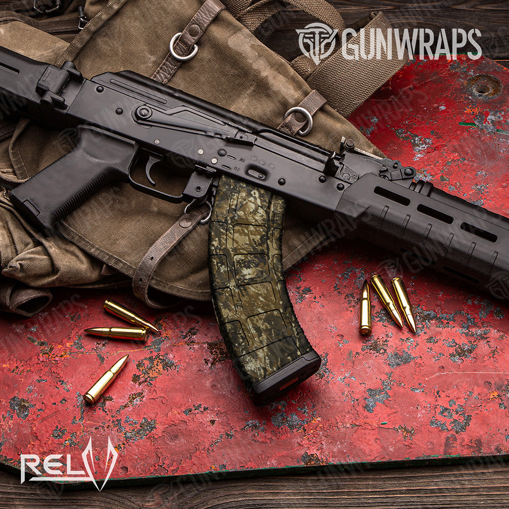 AK 47 Mag RELV Harvester Camo Gun Skin Vinyl Wrap Film Online