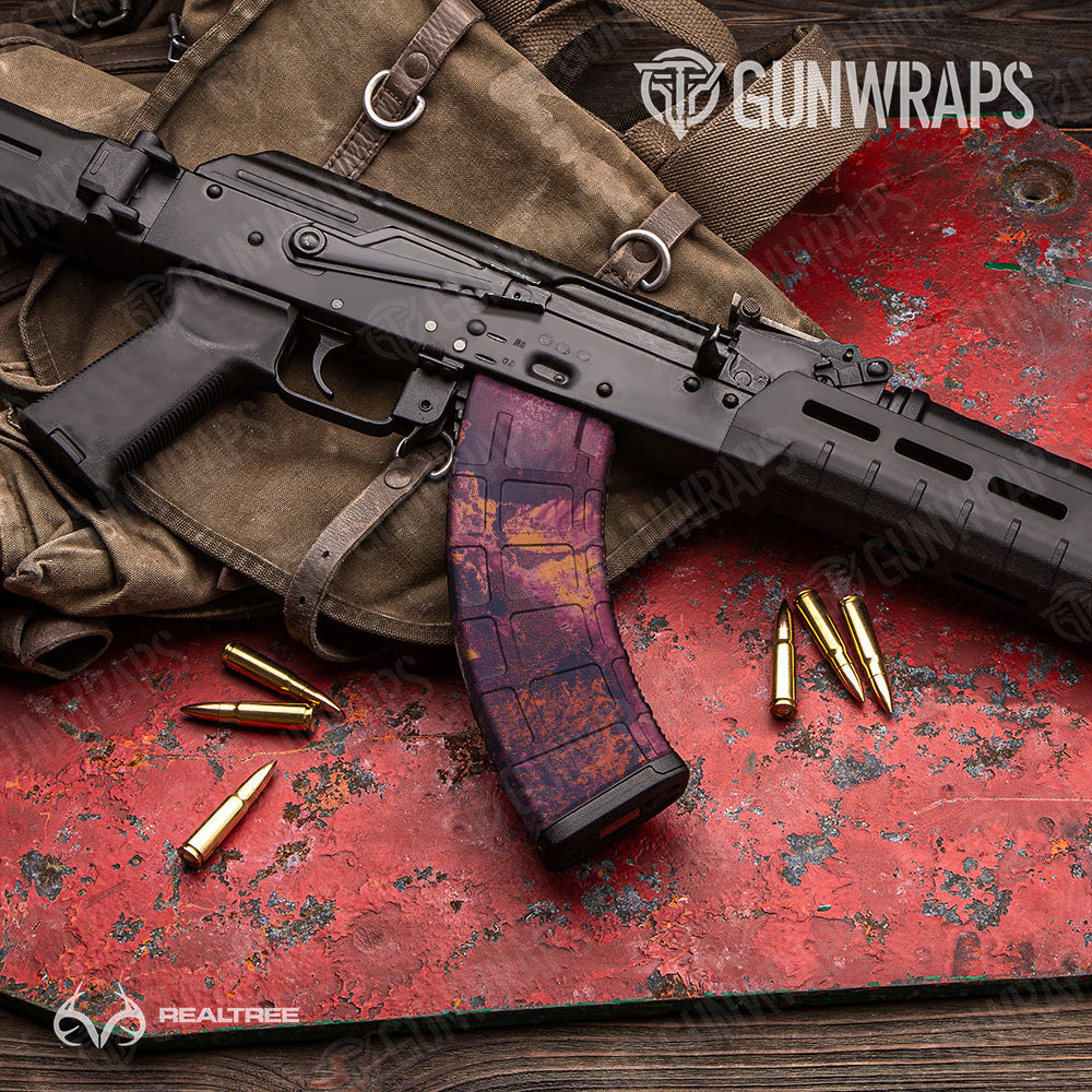 AK 47 Mag Realtree XTREME Gothic Grape Camo Gun Skin Vinyl Wrap Sale