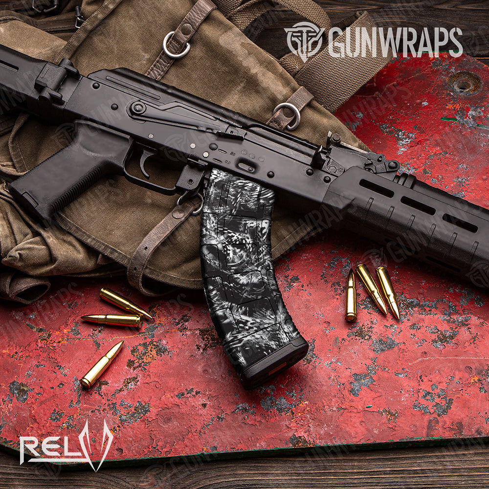AK 47 Mag RELV Medusa Camo Gun Skin Vinyl Wrap Film Supply