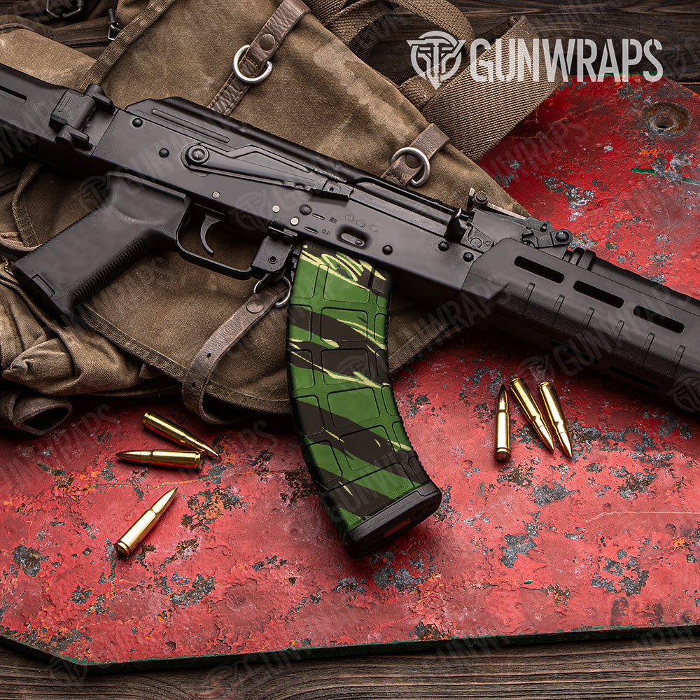 AK 47 Mag Shredded Jungle Camo Gun Skin Vinyl Wrap