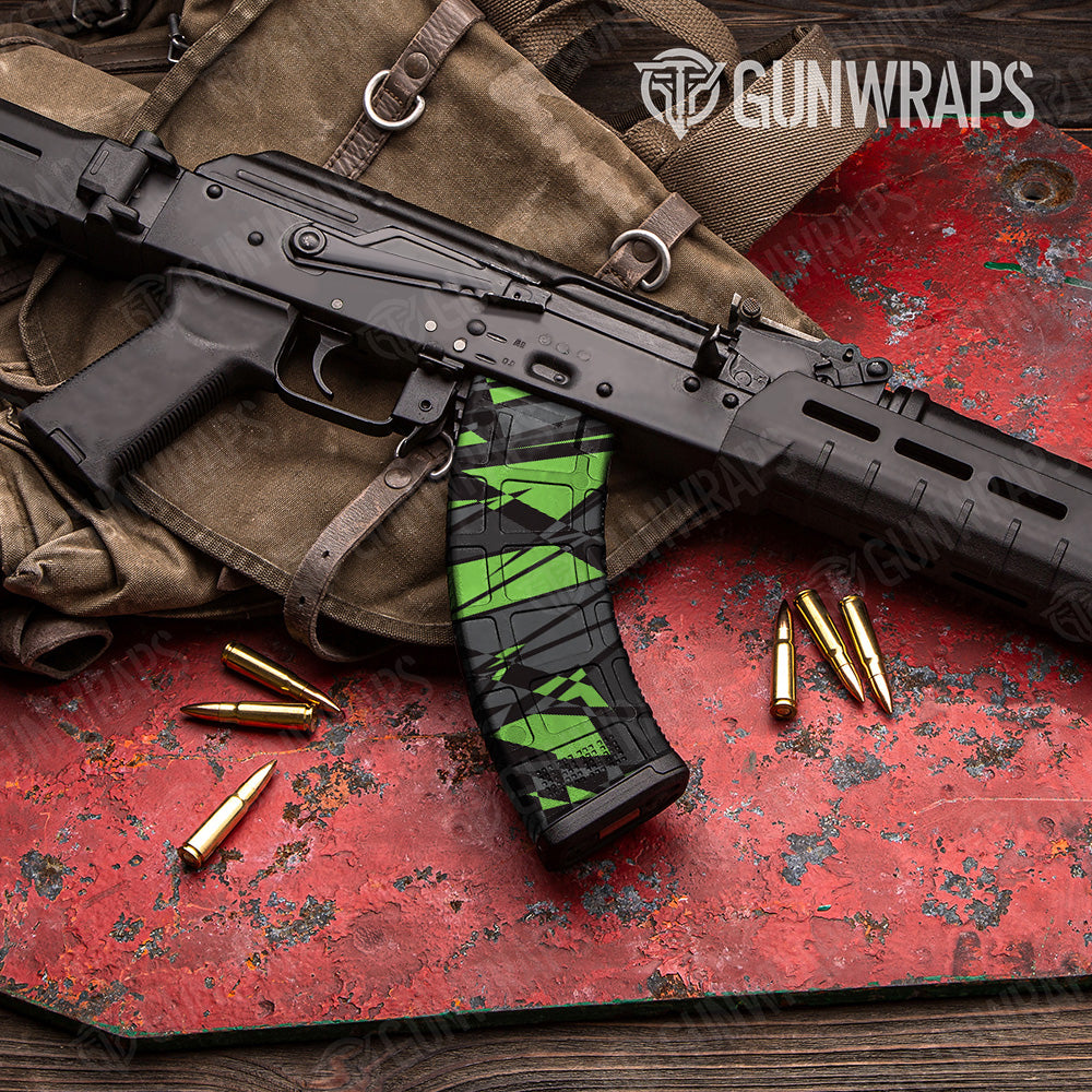 AK 47 Mag Sharp Metro Green Camo Gun Skin Vinyl Wrap