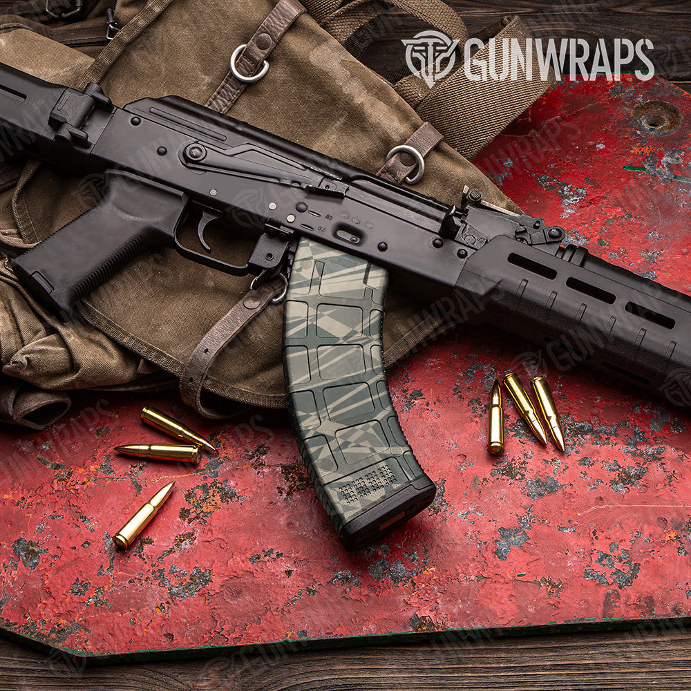 AK 47 Mag Sharp Army Camo Gun Skin Vinyl Wrap