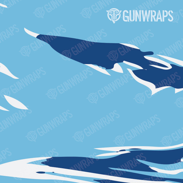 AK 47 Mag Shredded Baby Blue Camo Gun Skin Vinyl Wrap