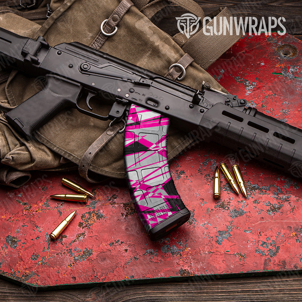 AK 47 Mag Sharp Magenta Tiger Camo Gun Skin Vinyl Wrap Hot on Sale