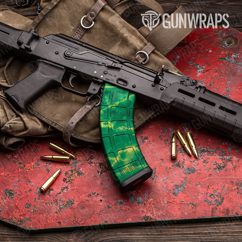 AK 47 Mag Stone Jade Marble Gun Skin Vinyl Wrap