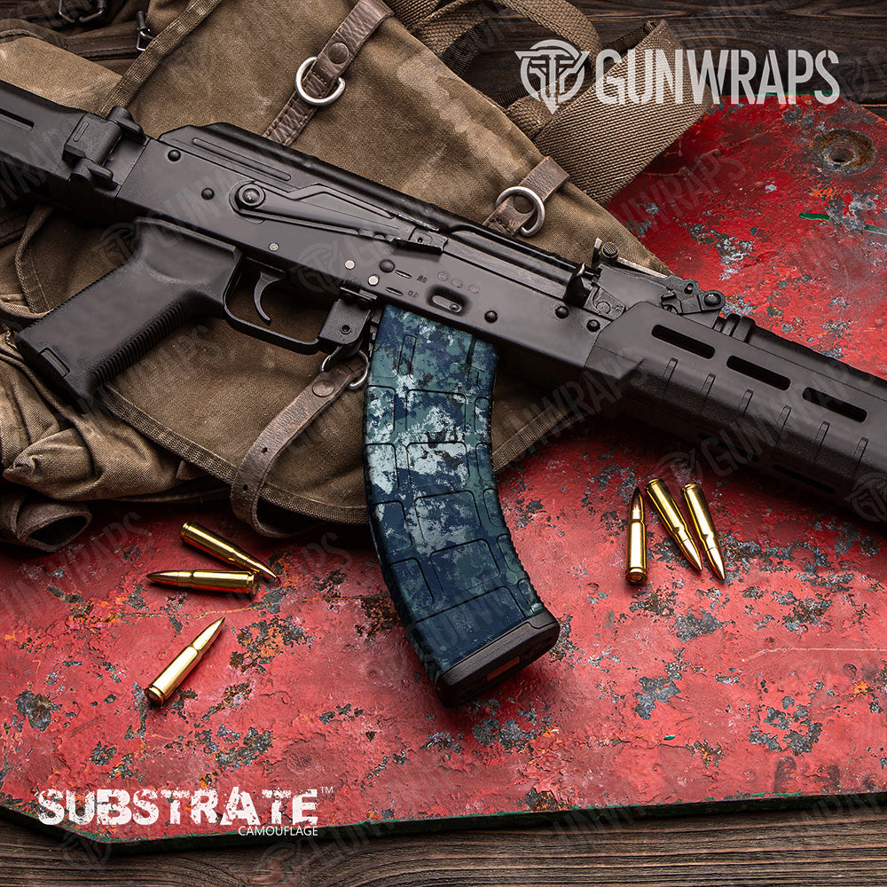 AK 47 Mag Substrate Saipan Camo Gun Skin Vinyl Wrap Film Hot on Sale