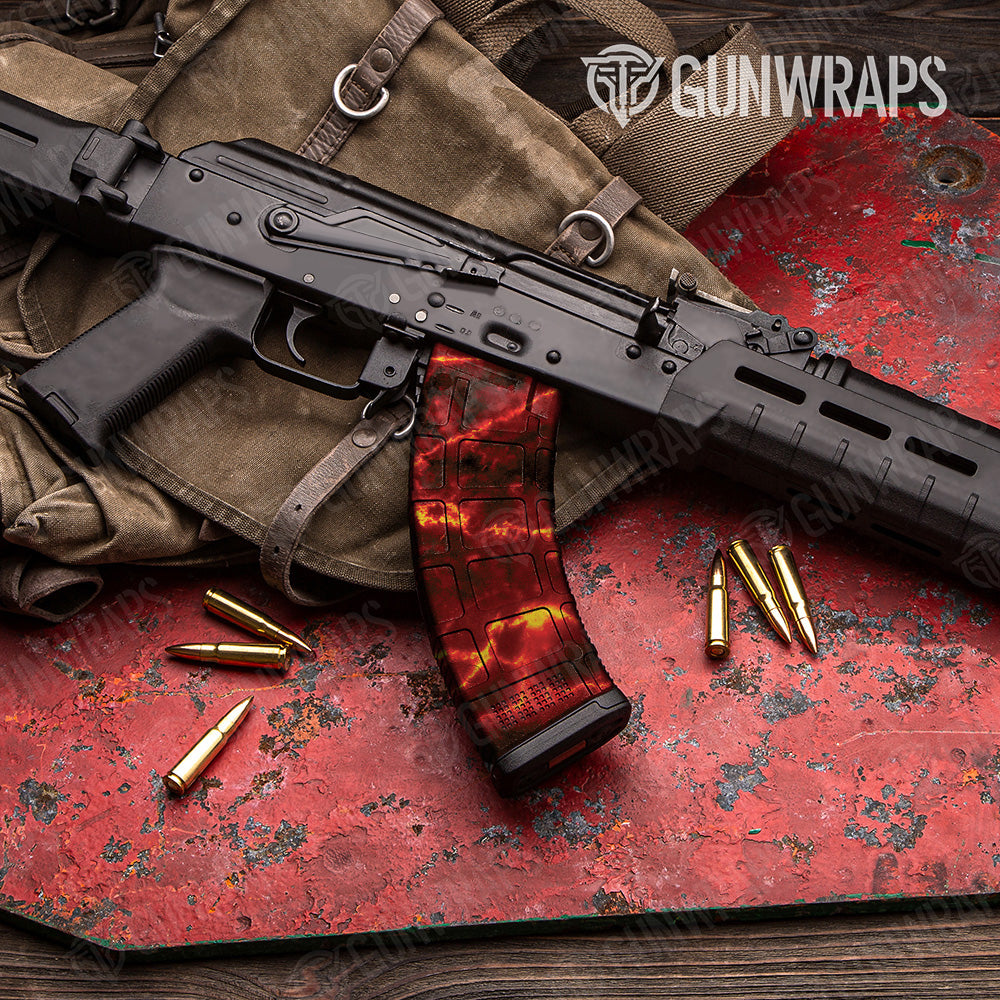 AK 47 Mag Stone Lava Rock Marble Gun Skin Vinyl Wrap