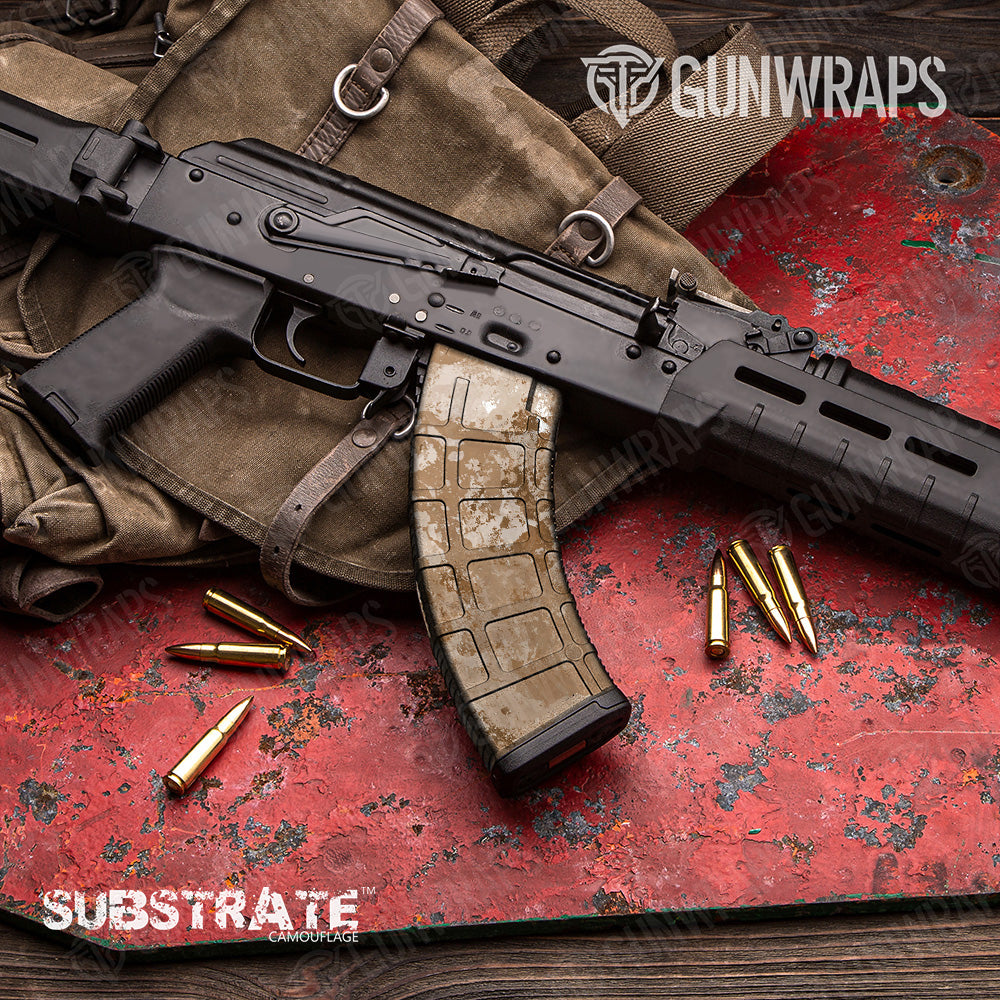 AK 47 Mag Substrate Sedona Sand-Dune Camo Gun Skin Vinyl Wrap Film