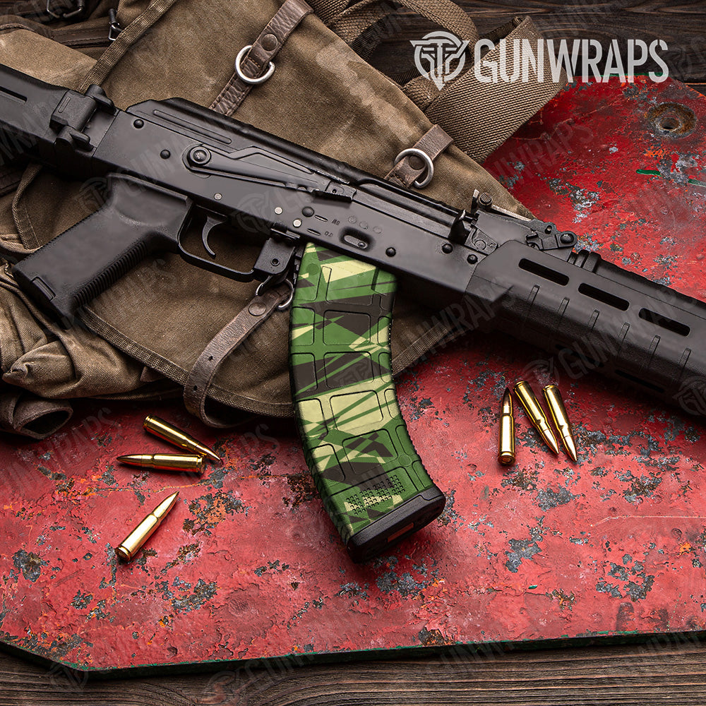 AK 47 Mag Sharp Jungle Camo Gun Skin Vinyl Wrap Fashion