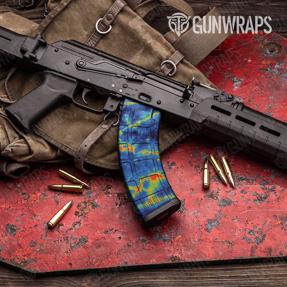 AK 47 Mag Stone Thermal Marble Gun Skin Vinyl Wrap Hot on Sale
