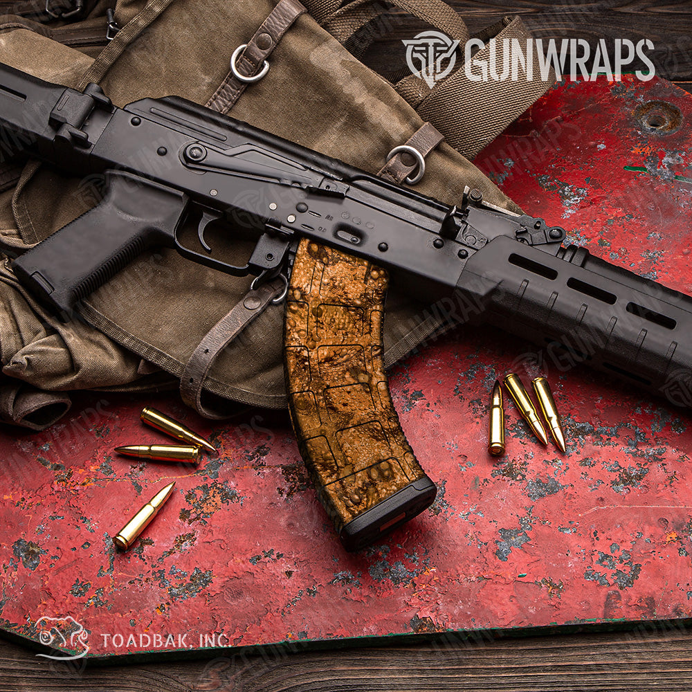 AK 47 Mag Toadaflage Orange Camo Gun Skin Vinyl Wrap Supply