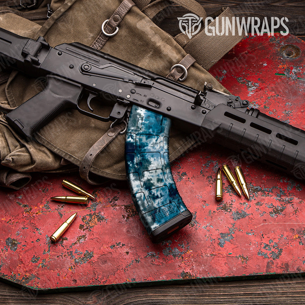 AK 47 Mag Tie Dye Acid Wash Gun Skin Vinyl Wrap