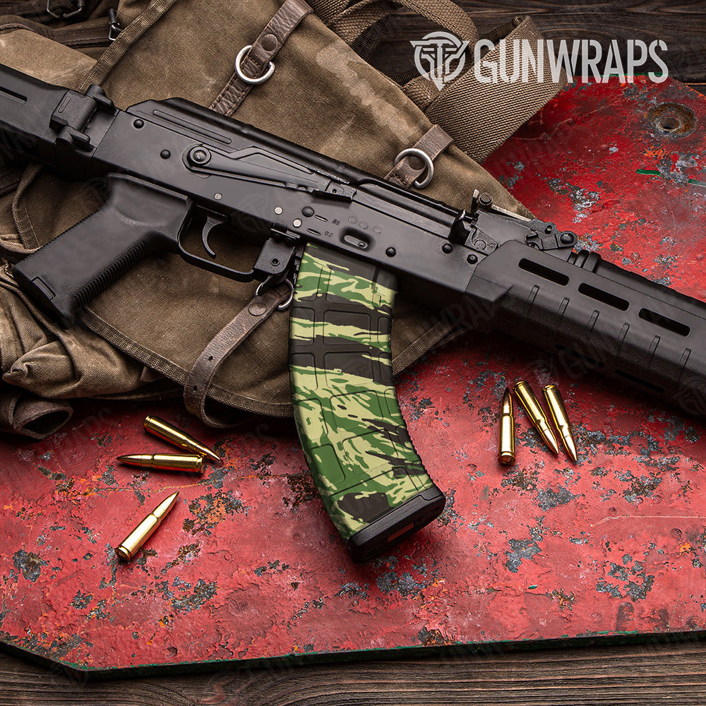 AK 47 Mag Vietnam Tiger Stripe Jungle Gun Skin Vinyl Wrap