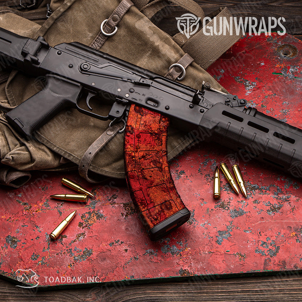 AK 47 Mag Toadaflage Magma Camo Gun Skin Vinyl Wrap Online now