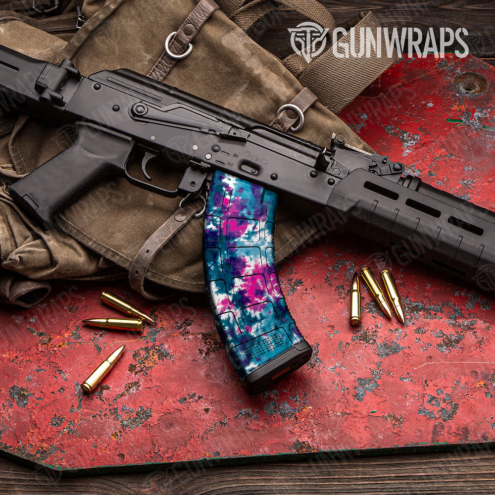 AK 47 Mag Tie Dye Teen Spirit Gun Skin Vinyl Wrap