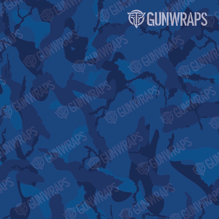 AK 47 Ragged Elite Blue Camo Gun Skin Vinyl Wrap