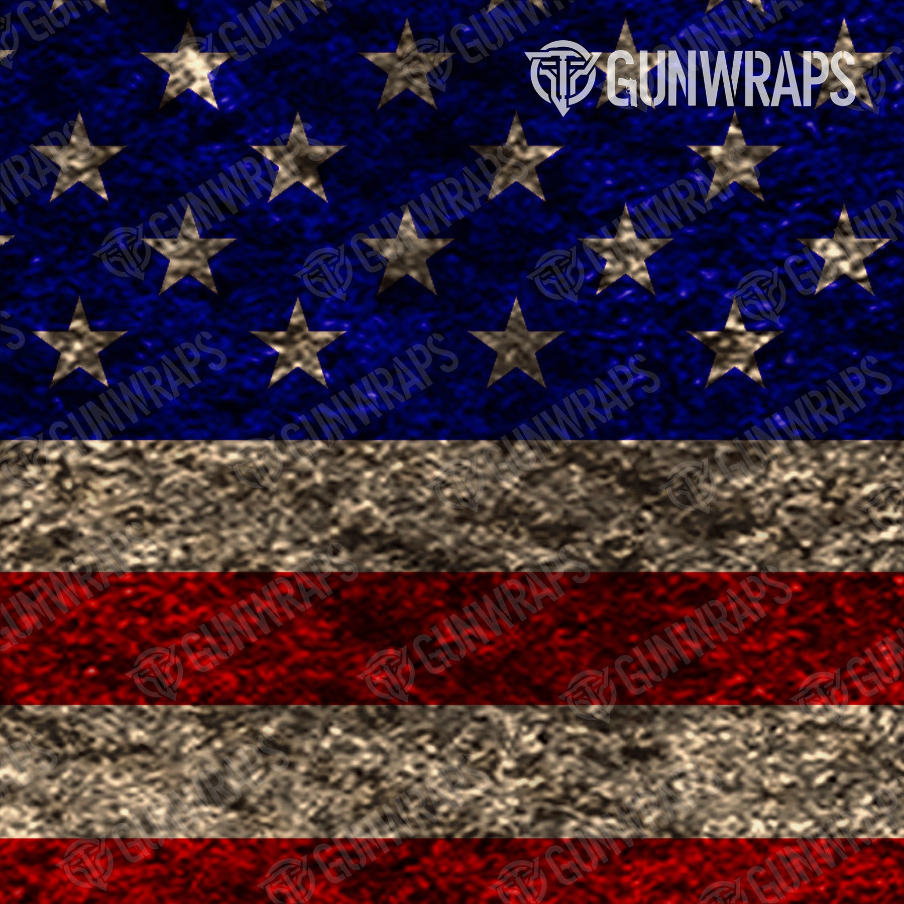 AK 47 Patriotic American Flag Gun Skin Vinyl Wrap