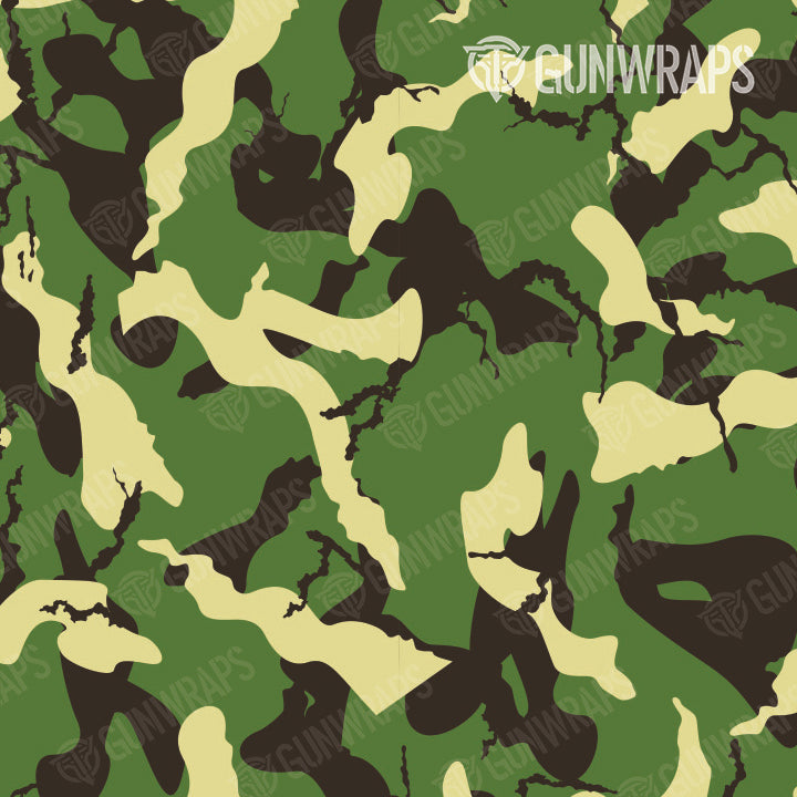 AK 47 Ragged Jungle Camo Gun Skin Vinyl Wrap