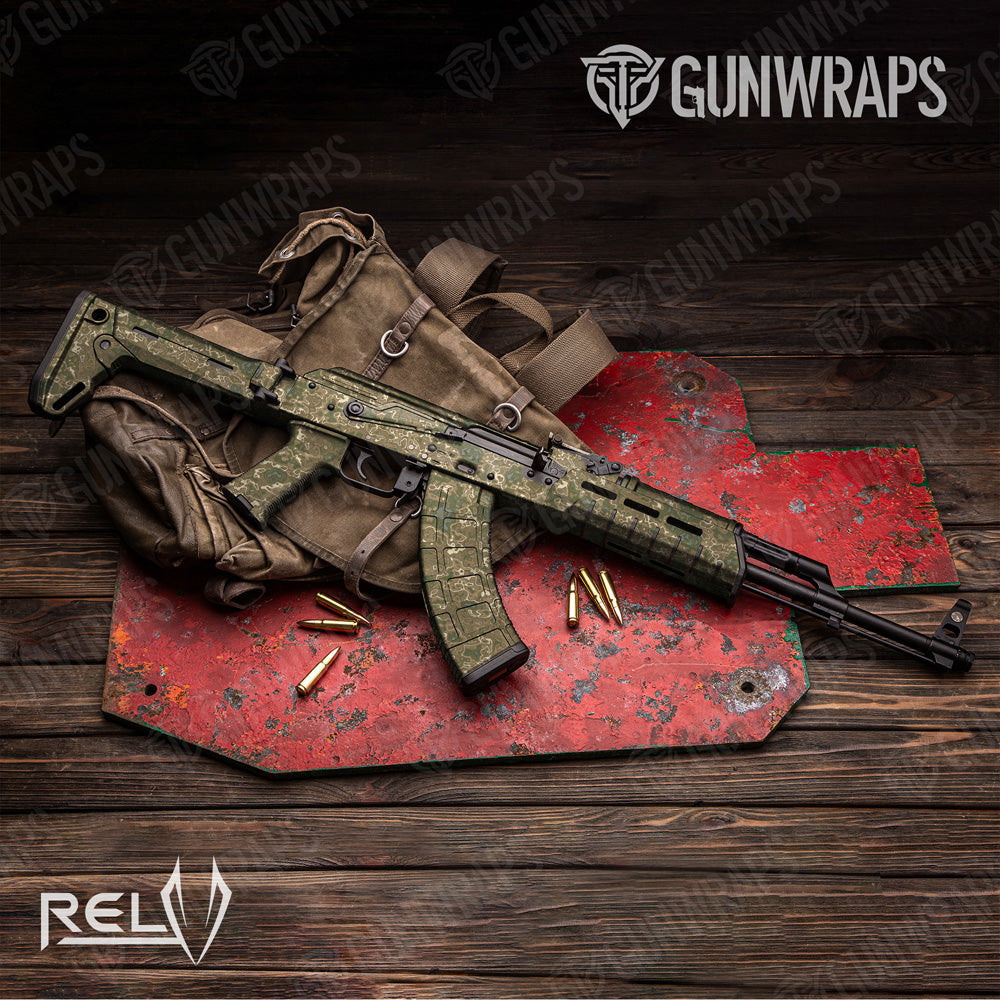 AK 47 RELV Moab Camo Gun Skin Vinyl Wrap Film