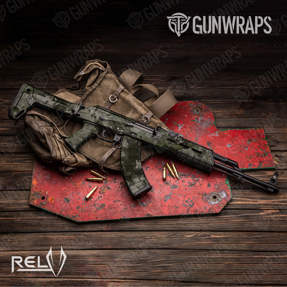 AK 47 RELV X3 Tunnel Rat Camo Gun Skin Vinyl Wrap Film Sale