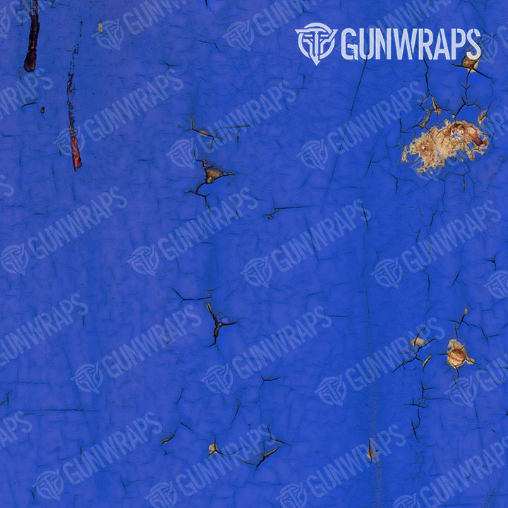 AK 47 Rust 3D Royal Blue Gun Skin Vinyl Wrap
