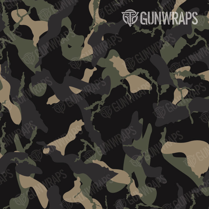 AK 47 Ragged Militant Charcoal Camo Gun Skin Vinyl Wrap
