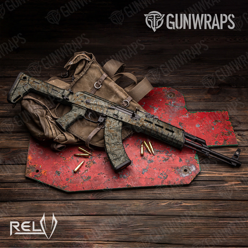 AK 47 RELV Copperhead Camo Gun Skin Vinyl Wrap Film on Sale