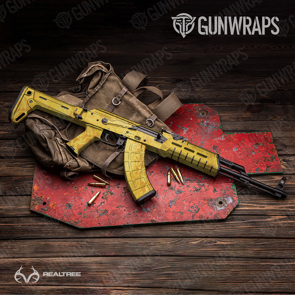 AK 47 Realtree WAV3 Sunflower Camo Gun Skin Vinyl Wrap