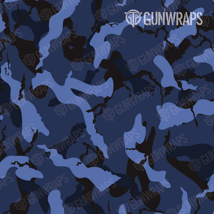 AK 47 Ragged Blue Midnight Camo Gun Skin Vinyl Wrap