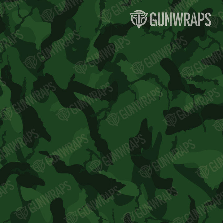 AK 47 Ragged Elite Green Camo Gun Skin Vinyl Wrap Fashion