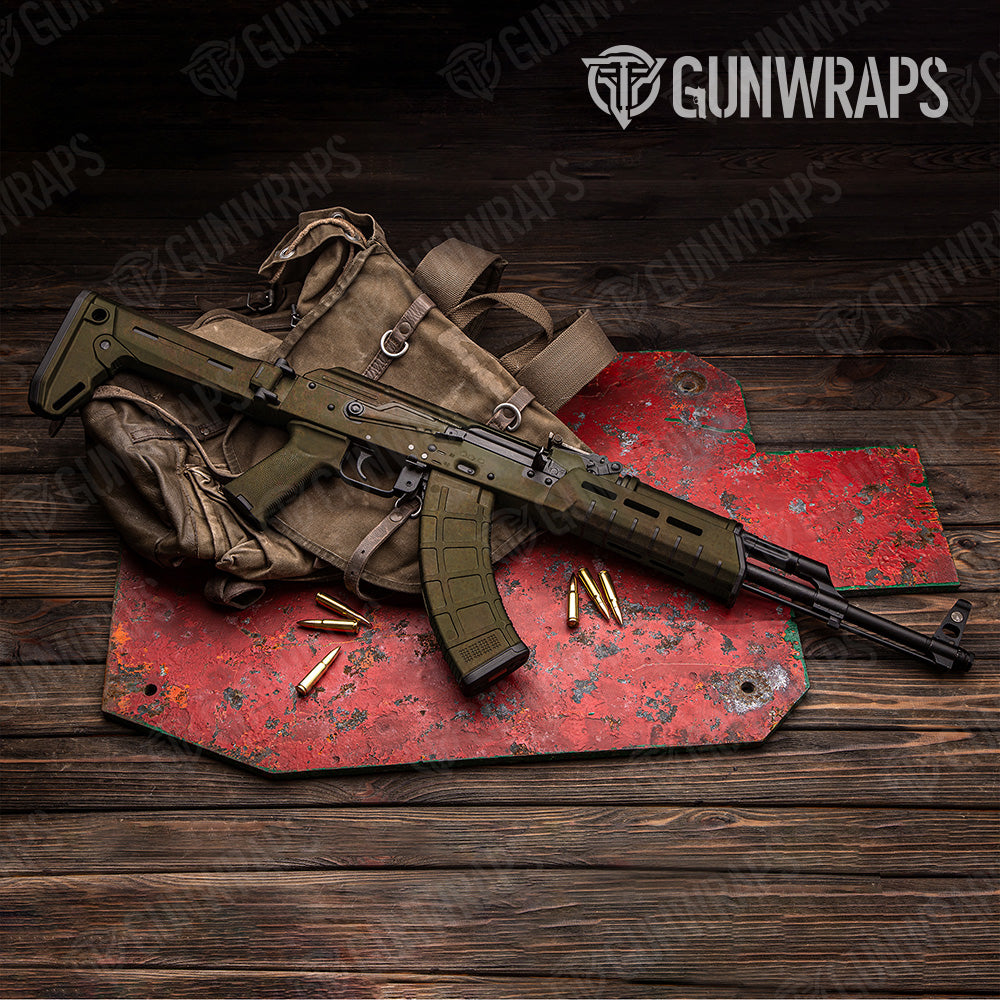 AK 47 Rust World War Gun Skin Vinyl Wrap Online now