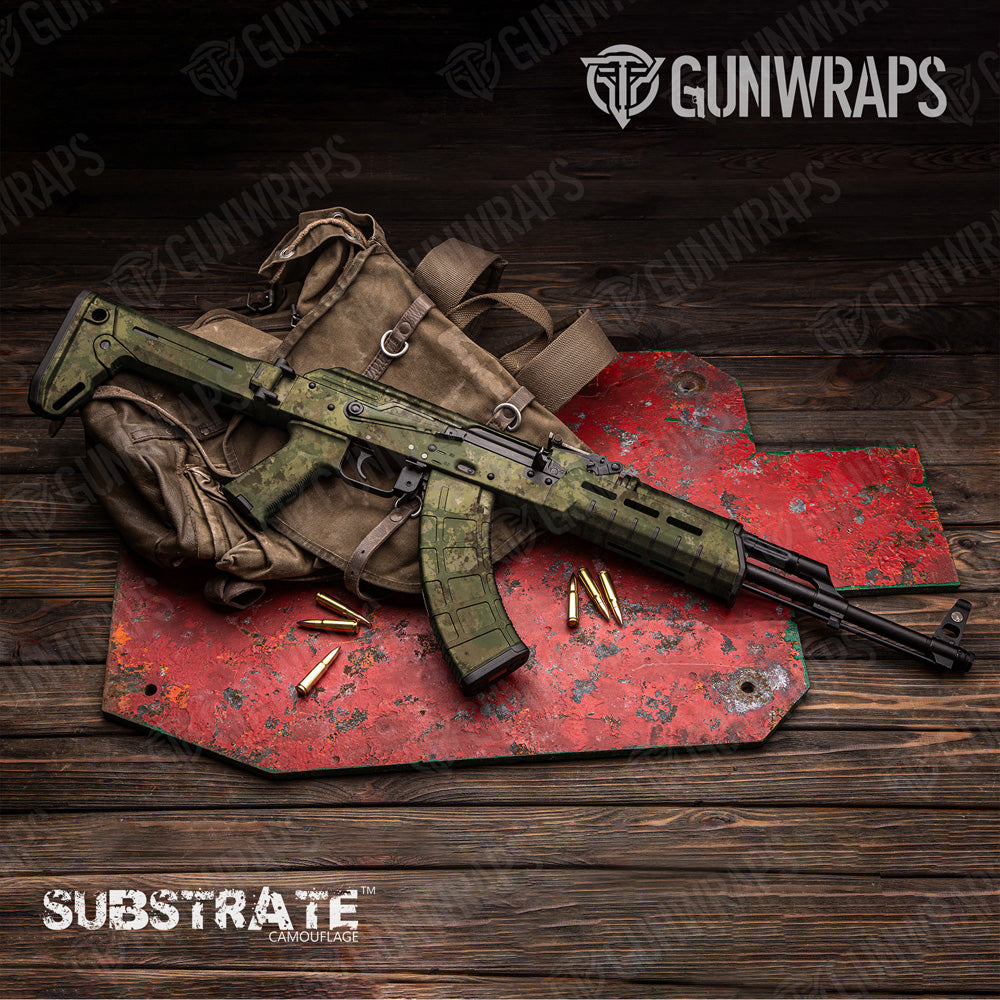 AK 47 Substrate Sedona Camo Gun Skin Vinyl Wrap Film