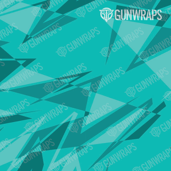 AK 47 Sharp Elite Tiffany Blue Camo Gun Skin Vinyl Wrap