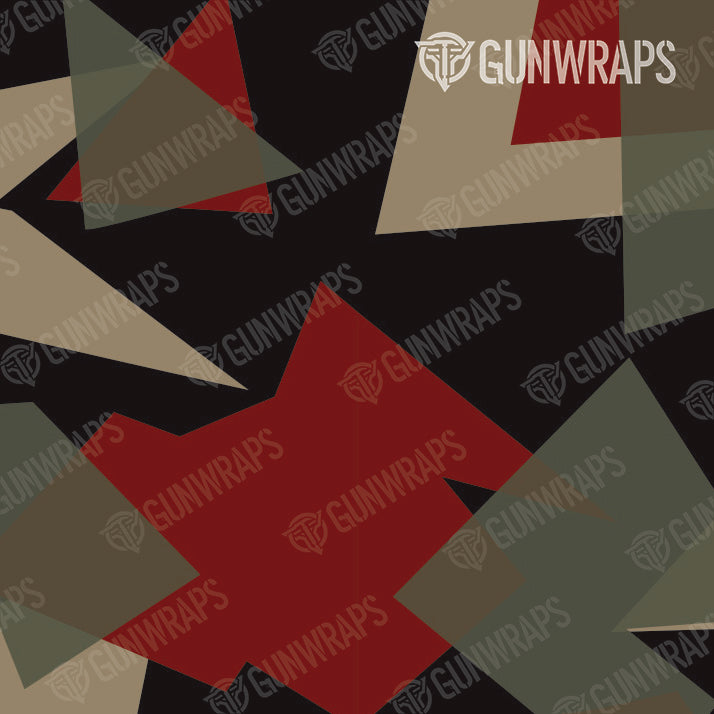 AK 47 Shattered Militant Red Camo Gun Skin Vinyl Wrap Discount
