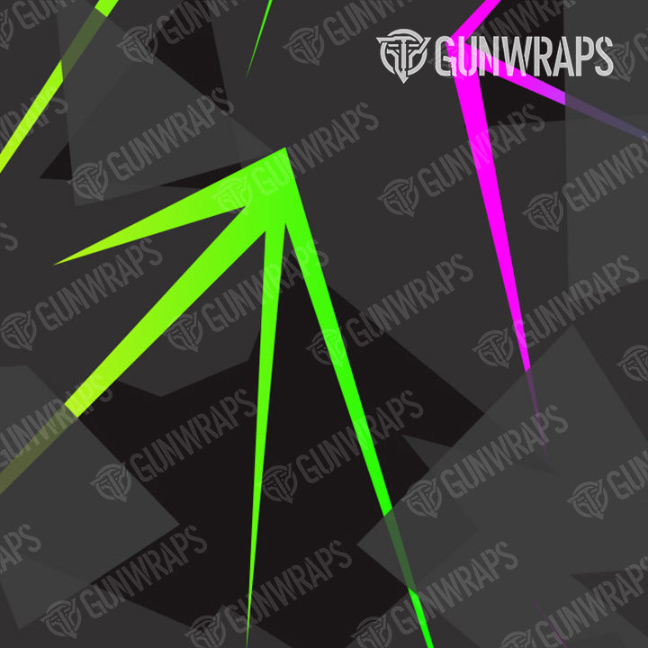 AK 47 Shattered Laser Elite Black Volume Gun Skin Vinyl Wrap
