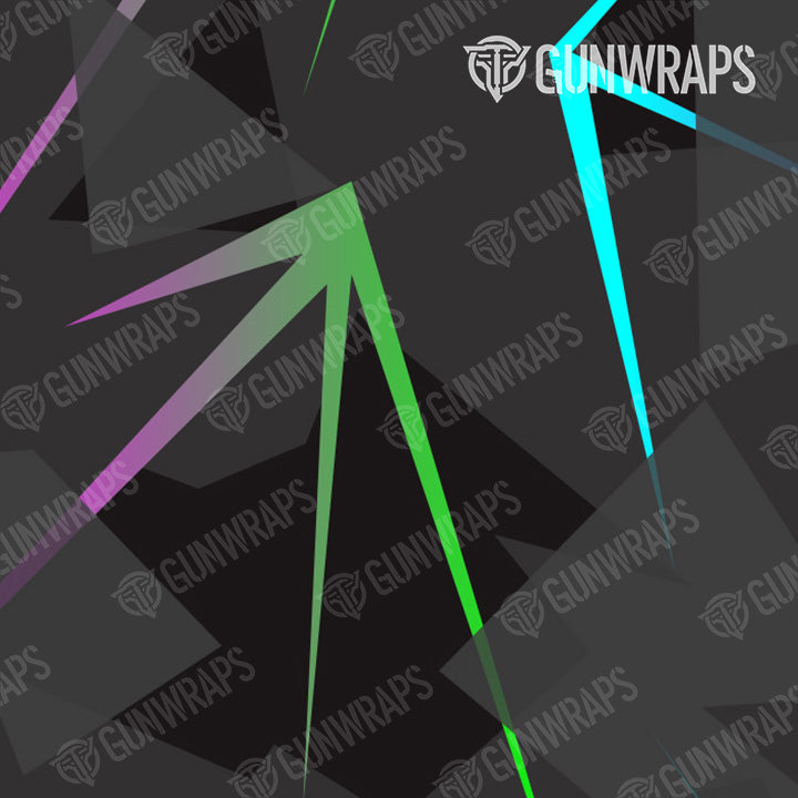 AK 47 Shattered Laser Elite Black Retro Gun Skin Vinyl Wrap Online