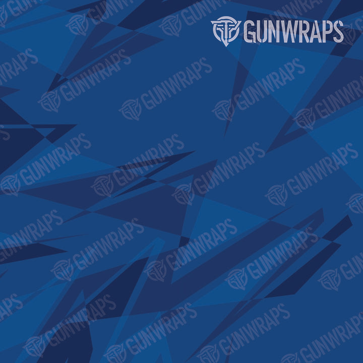 AK 47 Sharp Elite Blue Camo Gun Skin Vinyl Wrap
